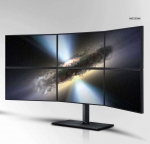 iF 디자인 어워드 2011 금상을 수상한 삼성전자 멀티모니터(MD230). 여러 개의 모니터를 하나 또는 각각 다른 화면으로 사용할 수 있는 멀티모니터(MD230)는 다양한 화면