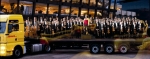 [사진: DHL은 총 무게 6,000kg, 부피 60㎥에 달하는 
라이프치히 게반트하우스 오케스트라의 물품을 운송한다.]