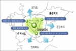 <세종시를 중심으로 한 국제과학비즈니스벨트 구상도>