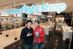 삼성전자가 서울 서초구 삼성전자 서초사옥 지하 1층에 초대형 IT, 모바일 전문 매장 '삼성 딜라이트샵'을 
오픈했다. 사진은 4월 8일 오전 10시 오픈 예정