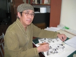 제31회 장애인의 날에 대통령 표창을 수상하는 용하다용해 무대리의 작가 강주배