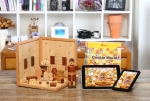 [사진설명] Smart & Wood 랭귀지큐브OZ는 영어 교육 애플리케이션과 교재, 나무 교구의 알찬 구성으로 엄마들에게 좋은 반응을 얻고 있다.