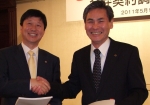 CJ제일제당김동준부사장(왼쪽)후지카와 야스나카 사장(오른쪽)