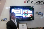 Daniel Smith, LGEUS CD. Distributor sales director received awards at InfoComm 2011 for LGE`s leader