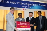 (From Left to Right)  Anthony Flynn, Deputy Director-General of IVI  Abraham Assefa, Head of Armae