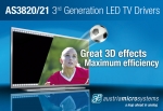 오스트리아마이크로시스템즈, LCD 엣지 및 직하 방식 TV 모두에 적용되는 3세대 LED 드라이버 발표