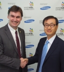 삼성전자가 20일 현지시간 영국 런던 첼시 구장에서 '제 41회 런던 국제 기능올림픽 2011
(World Skills London 2011)' 프리미어 스폰서