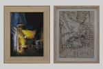 부산 해운대문화회관 반고흐전에서는 고흐가 그렸던 '빔의 카페테리아'현존 건물의 사진과 고흐가 당시 스케치한 작품이 공개됐다