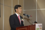 충남 천안에서 열린 CVCE2011에서 충남 안희정 도지사가 행사 개막식 축사를 하고 있다.
