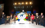 9월 26일 오후 서울 올림픽공원 올림픽홀에서 개최된 제 8회 국제장애인올림픽대회 개회식에서 대통령 영부인 김윤옥여사가 참석한 가운데 각 대륙별 선수 대표들이 대륙별 상생을 상징하