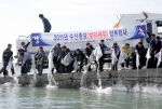 영광군, 어족자원 확충 ‘보리새우’ 방류