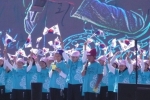 700명의 화랑이 전국각지에서 제주 세계 7대자연경관 홍보활동을 벌이고 있는 사진입니다.