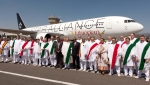 13일 에티오피아 아디스아바바(Addis Ababa) 국제공항에서 열린 에티오피아항공의 스타얼라이언스 가입행사에서 스타얼라이언스 회원사 사장단이 에데오피아항공의 가입을 축하하는 의