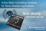 오스트리아마이크로시스템즈가 최근 발표한 ANC(Active Noise Cancelling; 능동형 소음 제거) IC칩