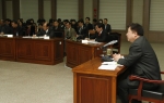 한범덕 청주시장, 구청 대회의실에서 직원과의 대화 실시