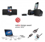 iLuv's award winning products: MobiAir ™ (iMM377), Vibro ™ II (iMM155), DualJack ™ (iCB17/iCB27