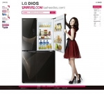 LG전자가 LG '디오스' 냉장고 전속모델 김태희가 등장하는 온라인 사이트 '김태희닷컴'(http://김태희닷컴.com)을 24일 오픈한다. &