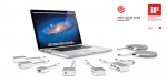 iF· レッドドットデザイン賞を受賞したアイラブ社のMacBook用アダプターとケーブル
