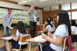 한국지엠은 16일, 부평 본사 인근에 위치한 인천 청천중학교에서 한국지엠 외국인 임원진이 참여한 가운데 '한국지엠과 함께하는 영어의 날’행사를 개최하고 영어 자기 소개, 