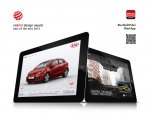 기아차의 프라이드(수출명: 리오) ‘모바일 애플리케이션’이 세계 3대 디자인상 중 하나인 ‘2012 레드닷 디자인상’의 커뮤니케이션 디자인 분야에서 최우수상을 수상했다.
