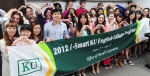 건국대 ‘스마트 KU 잉글리쉬 빌리지 프로그램’(SMART KU English Village Program)에 영어강사로 초청된 미국 대학원생들이 오리엔테이션을 받고 발대식을 가졌