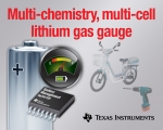 TI, 최초의 리튬 배터리용 다중소재 멀티셀 배터리 가스 게이지 제품 출시