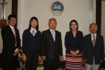 문형남 사무총장(가운데)과 몽골 노동부 간디 장관(오른쪽 두번째)