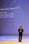 독일 베를린에서 'IFA 2012' 전시회 개막에 앞서 30일 열린 '삼성 개발자 데이'에서 MSC(미디어 솔루션 센터) 권강현 전무가 오프닝 