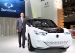 Ssangyong Motor showcases EV concept e-XIV at the Paris Motor Show, highlighting future automotive t