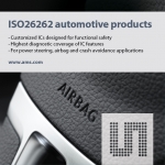 ams (지사장: 이종덕, www.ams.com)가 새로운 안전 기능을 갖춘 ISO26262 표준 제품인 자동차 제품을 최초로 개발, 대량 생산 초읽기에 들어갔다.