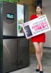 LG전자가 세계 최대 용량 '디오스 V9100' 냉장고에 최첨단 스마트 기능까지 더한 '스마트 디오스 V9100'(모델명: R-U913SBRD)