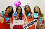 LG Electronics (LG) reports that it has sold more than 10 million LTE smartphones worldwide, a resul