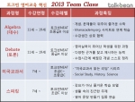 토크빈의 무료 원어민 수업 2013년 팀클래스 개설과정