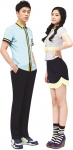 스쿨룩스 모델 윤두준, 손나은