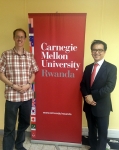 김홍선 대표의 카네기멜론 대학 르완다 캠퍼스 강연 후 컴퓨터공학과 Tim Brown 교수와 함께
