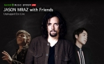 NHN은 16일 오후 8시부터 네이버 뮤직을 통해 제이슨 므라즈 위드 프렌즈-언플러그드 에코 라이브(JASON MRAZ with Friends - Unplugged Eco Live