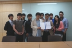 한국기술교육대학교 벤처 창업기업 앙클은 5월 22일 200만 원의 사업 수익금을 모교에 기부했다.