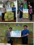 기부미결식아동지원센터는 29일 서울 지역아동지원센터연합회 3곳에 기부미쌀 920kg를 전달했다.