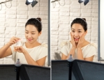배우 이유리가 엑티젠(ACTIGEN) 광고촬영을 하고있는 모습