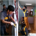 KB국민은행 부개동지점과 사단법인 함께하는 사랑밭이 지난 1일, 인천의 한 지역아동센터에서 환경개선활동을 실시했다.