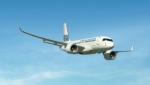 Bombardier Aerospace의 CS100 항공기