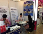 지난 26일~27일 코엑스에서 열린 KME2013 국제회의전문가교육원 부스에서 취업 및 진로상담이 이루어지고 있는 모습