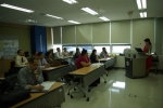 Latin America trainees are listen to professor Kim&#039;s lecture of the National Health Care System.