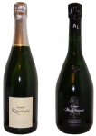좌측 : 아싸이 샹파뉴 뀌베 드 리저브 브륏 블랑드블랑 그랑크뤼 (Assailly Champagne Cuvée de Reservée Brût Blanc de Blanc Grand 
