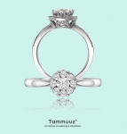 쥬얼리 브랜드 타뮤즈(Tammuuz)는 18K 화이트골드로 만들어진 1캐럿 사이즈 인비져블 다이아몬드 반지 아모르(Amor)를 80만원대의 합리적 가격으로 기획판매 한다고 26일 
