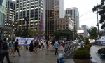 지난달 11일 오후 애국주의연대가 청계광장 동아일보앞에서 국정원 해체 반대 및 종북촛불 규탄 사진전을 개최했다.