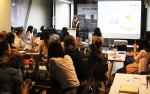 국제회의전문가교육원 4개월 실무교육을 마치고 1개월간의 기획서 실습과정으로 국제회의, 전시, 이벤트 팀이 프레젠테이션을 하고 있다.