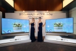지난 2월 삼성전자 서초사옥에서 열린 2013 삼성 스마트TV 미디어데이 행사에서
모델들이 2013년형 삼성 스마트TV를 소개하고 있다.