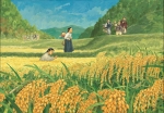 한국만화원화전 전시작품 - 이두호 임꺽정 차손이와 탐례, 도화지, 수채
