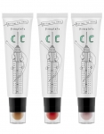 멀티볼cc크림은 세가지 옵션으로 구성되어 있으며 좌측부터 ‘컨실러CC’, ‘치크CC’, ’하이라이터CC’다.